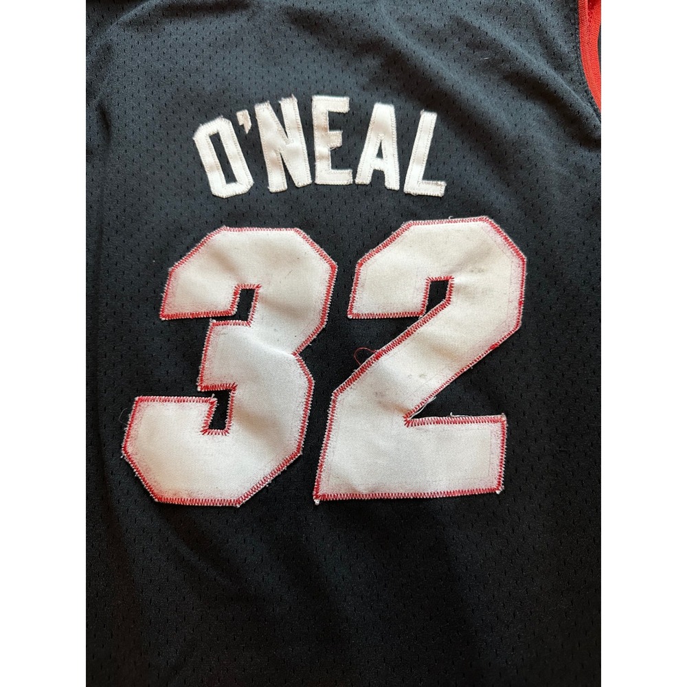Reebok Miami Heat Shaquille O'Neal 32 NBA Jersey Black Mesh XL Length +2